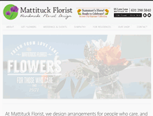 Tablet Screenshot of mattituckflorist.com